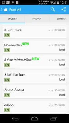 iFont (Expert of Fonts) android App screenshot 2