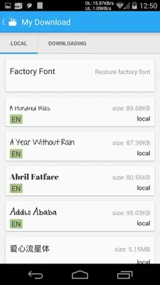 iFont (Expert of Fonts) android App screenshot 3