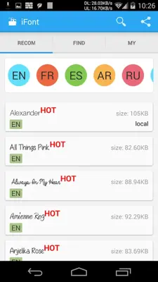 iFont (Expert of Fonts) android App screenshot 6